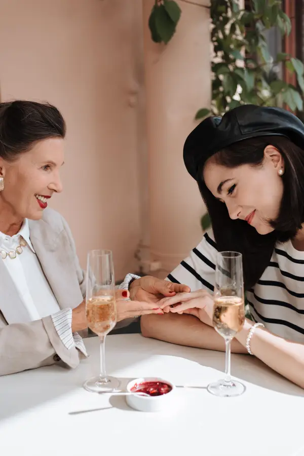 Mother and daughter sharing a laugh